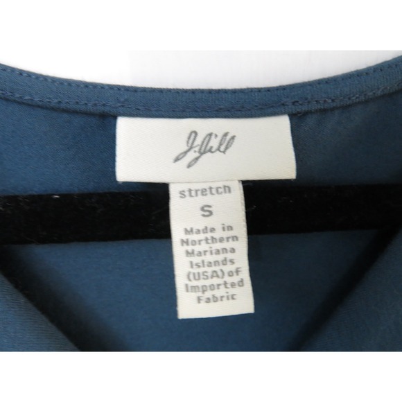 J Jill Rayon Jersey Stretch Sleeveless Dress Small A Line Tank Midi Maxi Steel - Picture 3 of 8